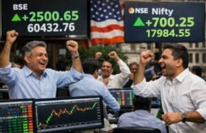 Share Market Today : ट्रंप की टैरिफ राहत से भारतीय शेयर बाजार में धमाका, सेंसेक्स 2500 और निफ्टी 700 अंक उछला